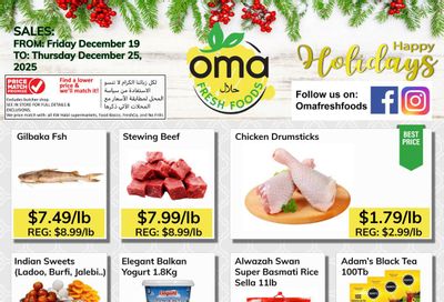 Oma Fresh Foods Flyer December 19 to 25