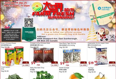 Farm Fresh Supermarket Flyer December 19 to 25