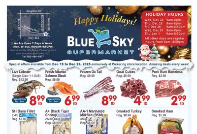 Blue Sky Supermarket (Pickering) Flyer December 19 to 25