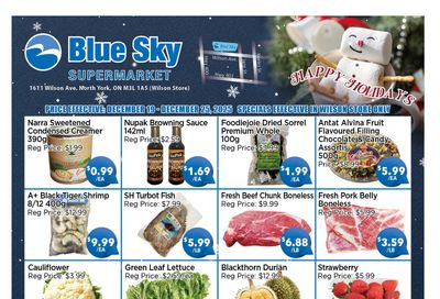 Blue Sky Supermarket (North York) Flyer December 19 to 25