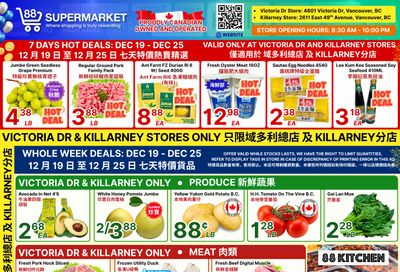 88 Supermarket Flyer December 19 to 25