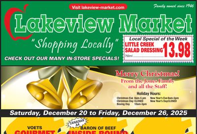 Lakeview Market Flyer December 20 to 26