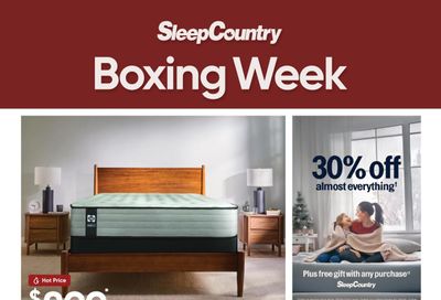 Sleep Country Flyer December 23 to 28