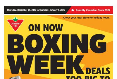 Canadian Tire (ON) Flyer December 25 to January 1 