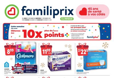 Familiprix Clinique Flyer December 25 to 31