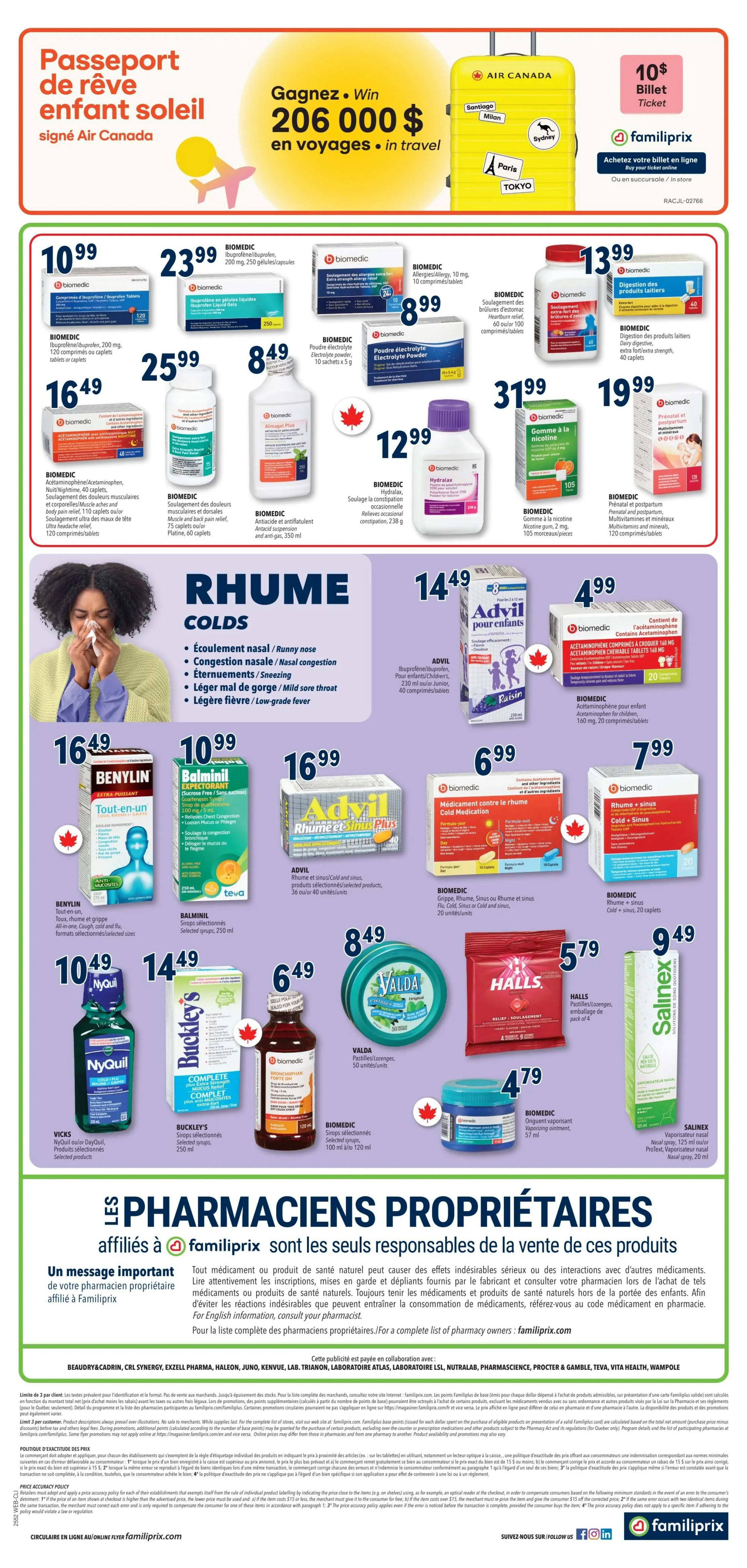 Familiprix Clinique Flyer December 25 to 31