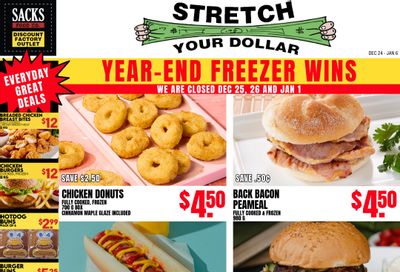 Sacks Food Co. Flyer December 24 to January 6