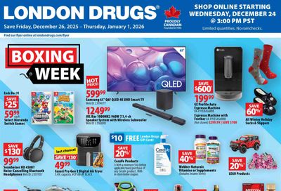 London Drugs Boxing Week Flyer December 26 to January 1