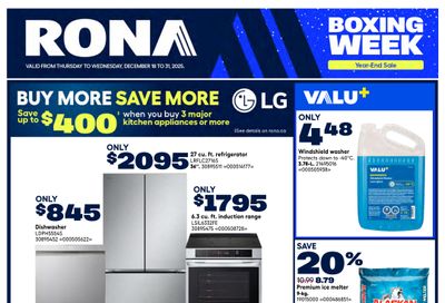 Rona & Rona+ (ON) Flyer December 25 to 31