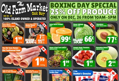 The Old Farm Market (Victoria) Flyer December 25 to 31