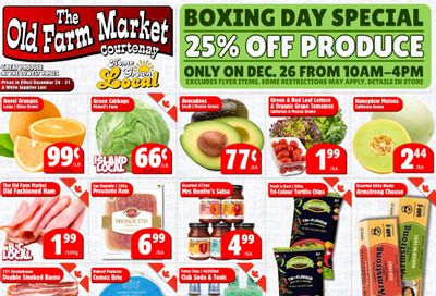 The Old Farm Market (Courtenay) Flyer December 26 to 31