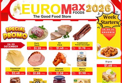 EuroMax Foods Bi-Weekly Flyer December 24 to 30