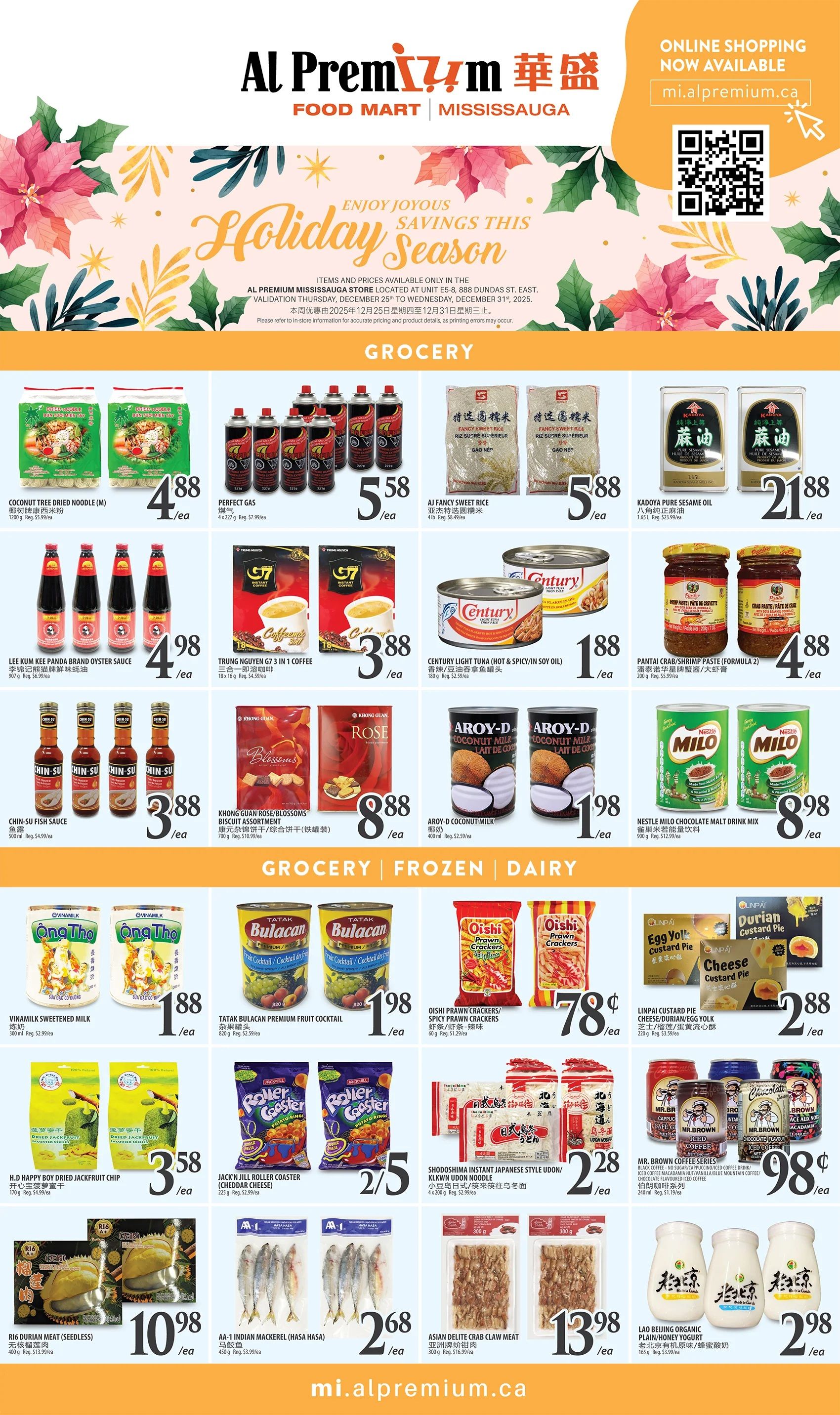 Al Premium Food Mart (Mississauga) Flyer December 25 to 31
