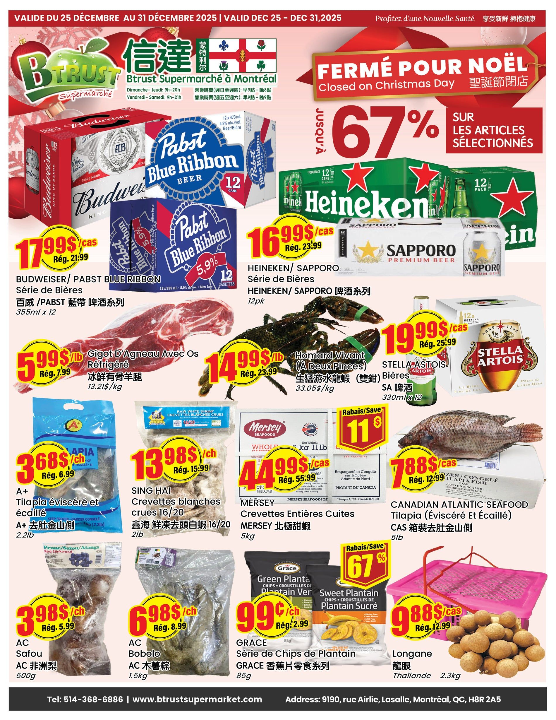Btrust Supermarket (Montreal) Flyer December 25 to 31