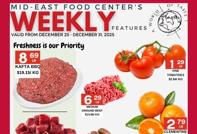 Mid-East Food Centre Flyer December 25 to 31