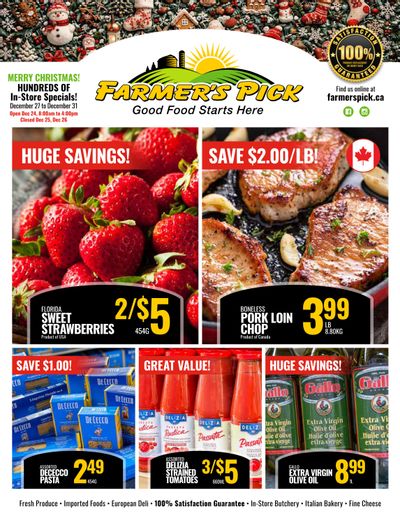 Farmer's Pick Flyer December 27 to 31