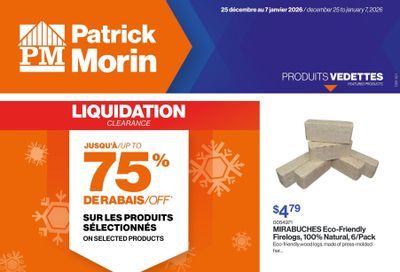 Patrick Morin Flyer December 25 to January 7