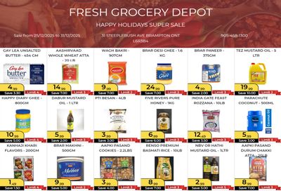 Fresh Grocery Depot Flyer December 25 to 31