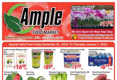 Ample Food Market (Brampton) Flyer December 26 to January 1