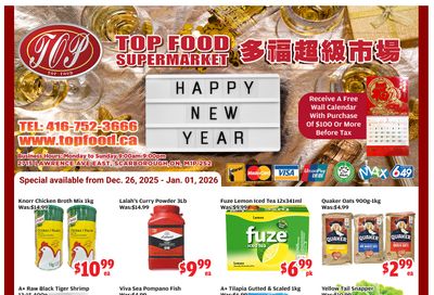 Top Food Supermarket Flyer December 26 to January 1