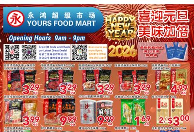 Yours Food Mart Flyer December 26 to January 1