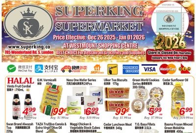 Superking Supermarket (London) Flyer December 26 to January 1