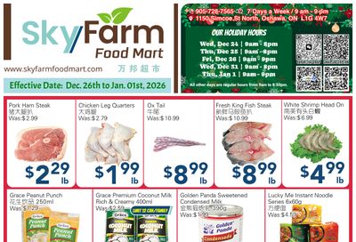 SkyFarm Food Mart Flyer December 26 to January 1
