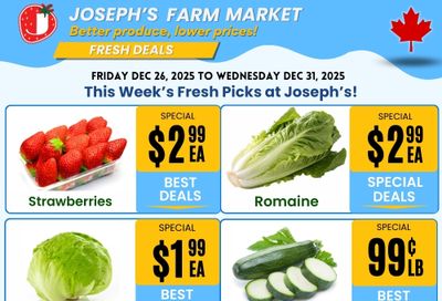 Joseph's Farm Market Flyer December 26 to 31