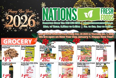 Nations Fresh Foods (Brampton) Flyer December 26 to January 1