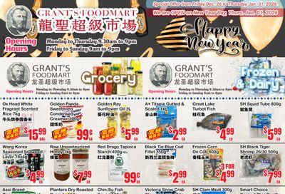 Grant's Food Mart Flyer December 26 to January 1