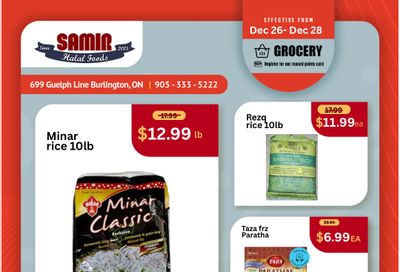 Samir Supermarket Flyer December 26 to 28