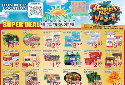 Sunny Foodmart (Don Mills) Flyer December 26 to January 1