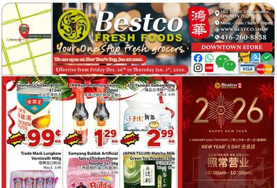 BestCo Food Mart (Downtown Toronto) Flyer December 26 to January 1