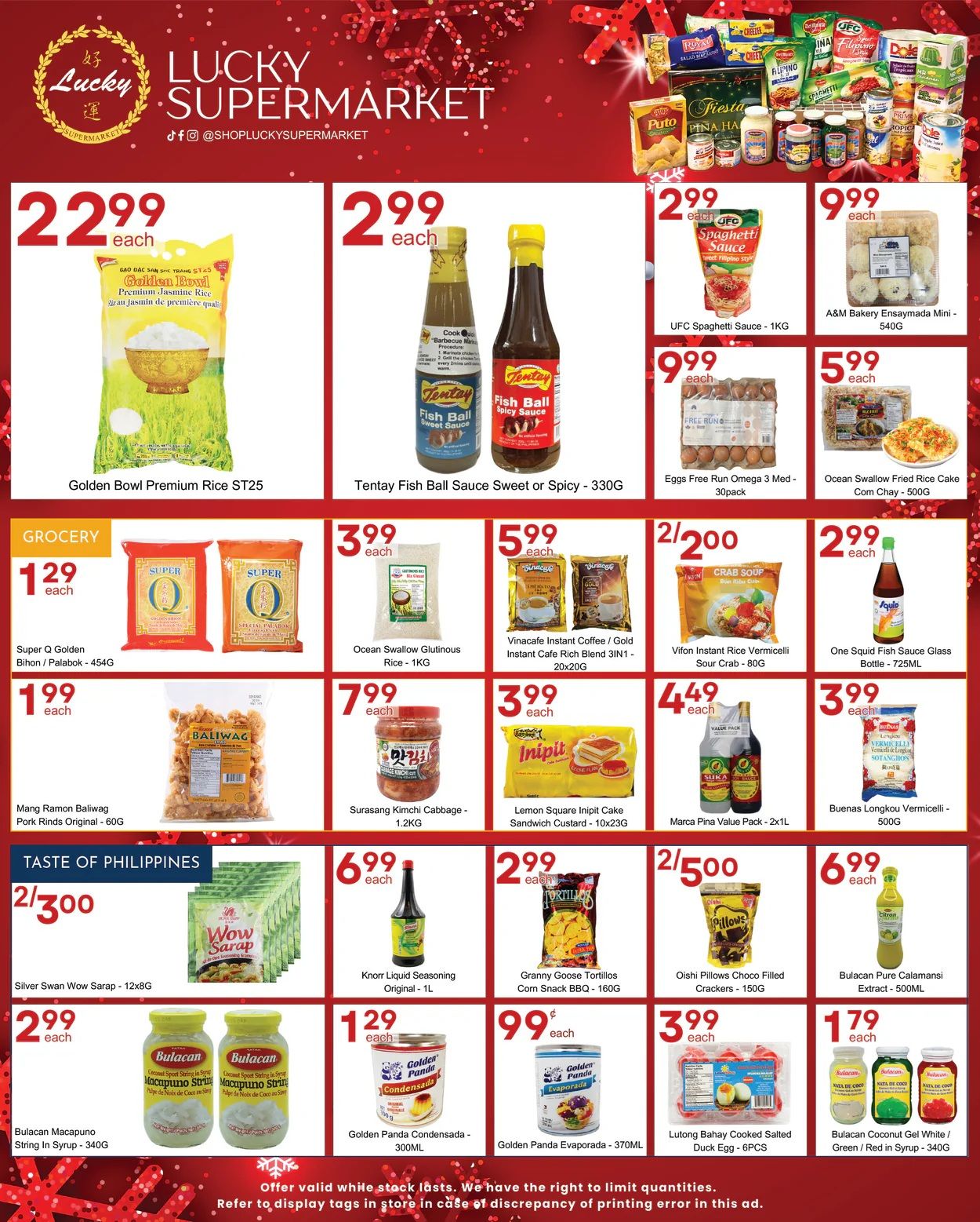 Lucky Supermarket (Winnipeg) Flyer December 26 to January 1