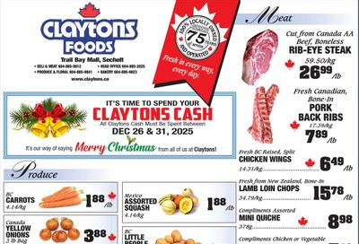 Claytons Heritage Market Flyer December 26 to 31