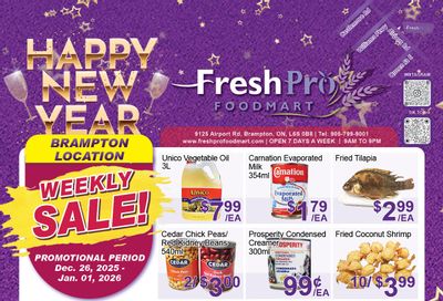 FreshPro Foodmart (Brampton) Flyer December 26 to January 1