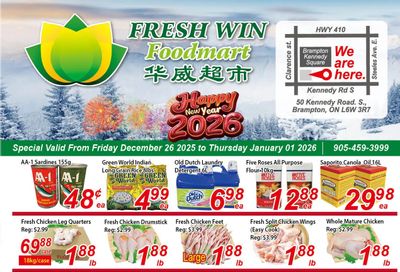Fresh Win Foodmart Flyer December 26 to January 1