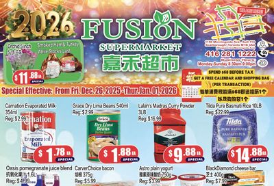 Fusion Supermarket (Scarborough) Flyer December 26 to January 1