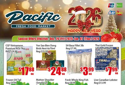 Pacific Fresh Food Market (North York) Flyer December 26 to January 1