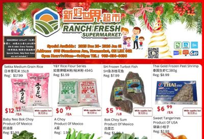 Ranch Fresh Supermarket Flyer December 26 to January 1