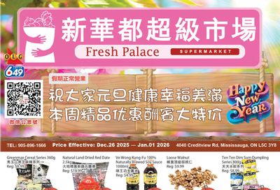 Fresh Palace Supermarket Flyer December 26 to January 1