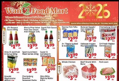 Wan 2 Food Mart Flyer December 26 to January 1
