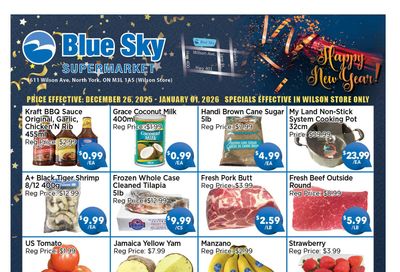 Blue Sky Supermarket (North York) Flyer December 26 to January 1