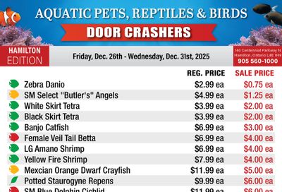 Big Al's (Hamilton) Weekly Specials December 26 to 31