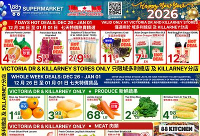 88 Supermarket Flyer December 26 to January 1