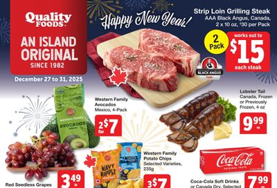 Quality Foods Flyer December 27 to 31