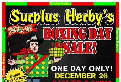 Surplus Herby’s Flyer December 26