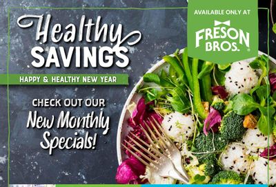 Freson Bros. Healthy Savings Flyer January 2 to 29