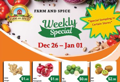 Farm And Spice Grocers Flyer December 26 to January 1