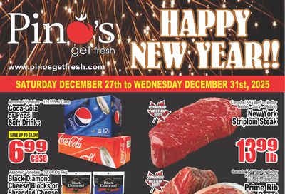 Pino's Flyer December 27 to 31